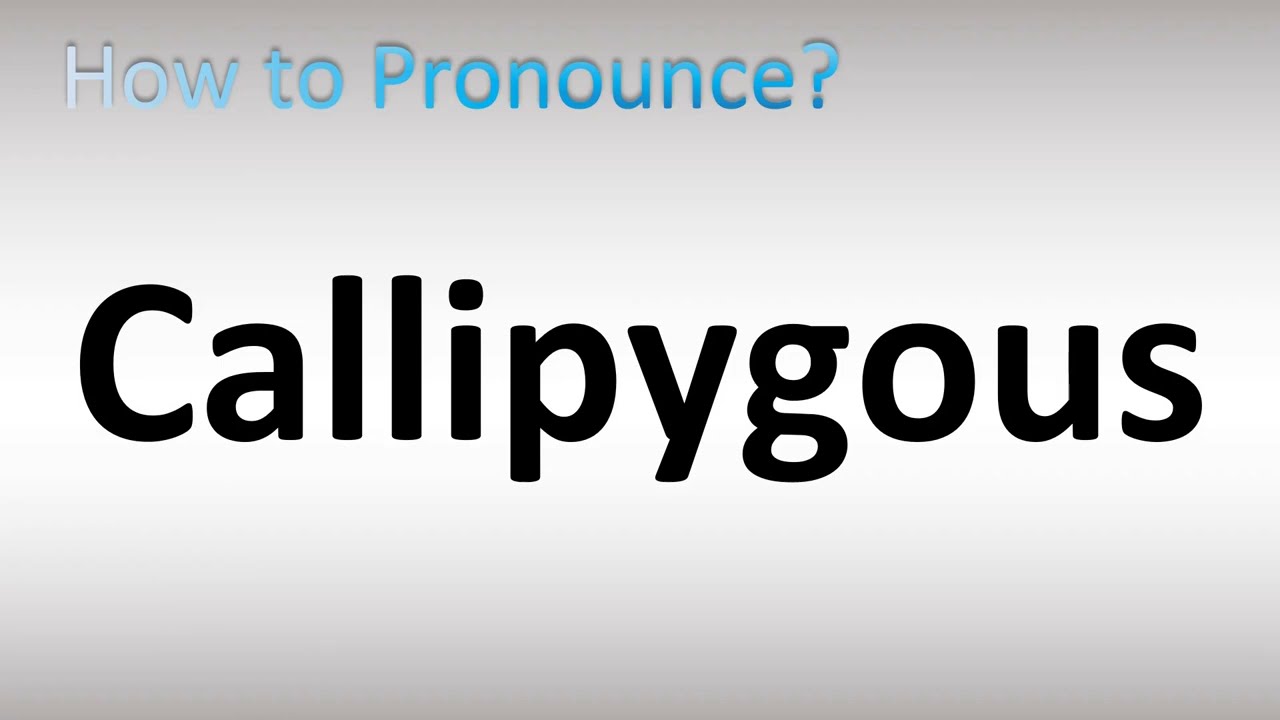 callipygous