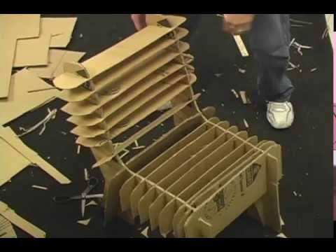 How To Make A Cardboard Chair Youtube