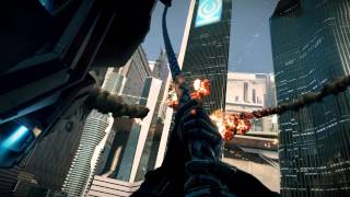Killzone: Shadow Fall - Chap 4 The Patriot: Vekta City ISA Dropship (Hanging) Action Set Piece Tyran