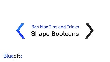 3ds Max Tips and Tricks - Shape Booleans