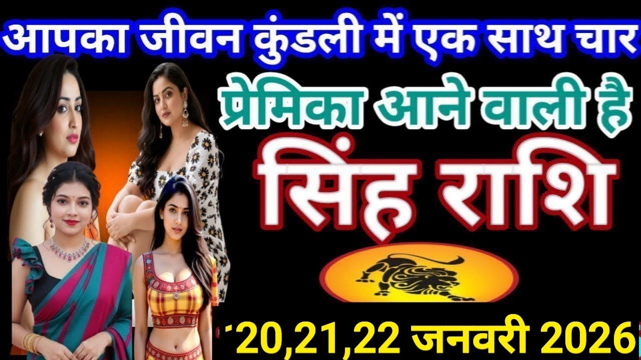 # सिंह राशि वालों आपका जीवन कुंडली में एक साथ चार प्रेमिका अने वाली है#