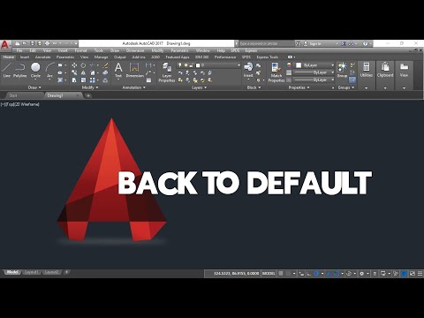 Video: Ruang kerja mana yang ditampilkan secara default di autocad di awal?