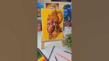 Fixative My Hanuman Ji Drawing ❤️ #shorts #hanuman #hanumanji #hanumanchalisa #drawing #art