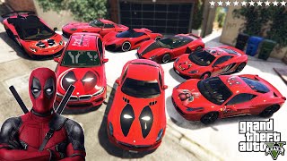 GTA 5 Stealing DEADPOOL's Luxury Cars With Franklin | (Real Life Cars #37)