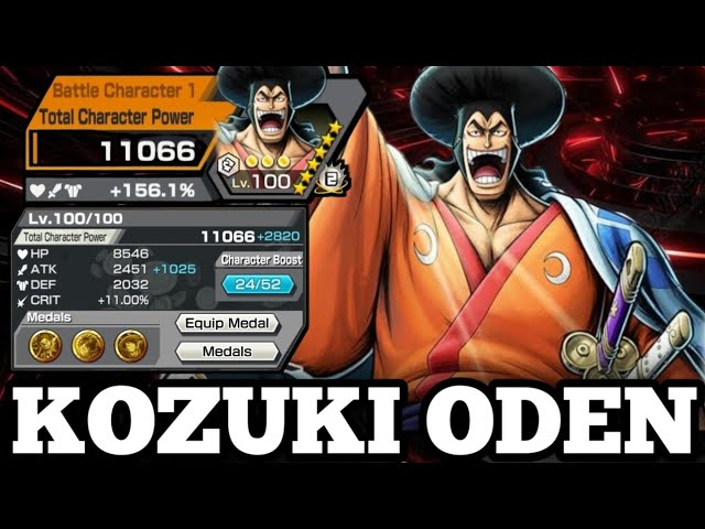 KOZUKI ODEN HEIR TO THE SHOGUN OF WANO GAMEPLAY | ONE PIECE BOUNTY RUSH | OPBR class=