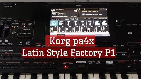 Korg pa4x - Latin Styles - Live Record | Part 1