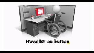 French pronunciation = travailler au bureau