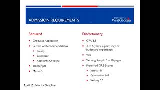 Online Informational for EdD in Higher Education Administration
