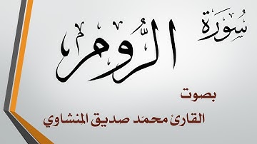 030 سورة الروم .. محمد صديق المنشاوي