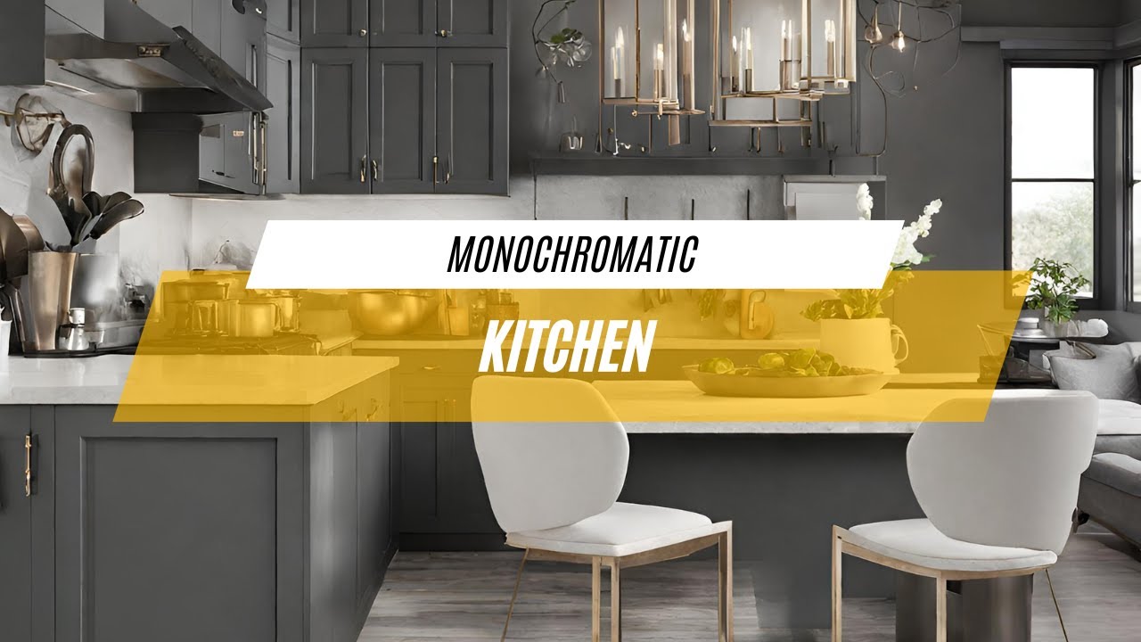Monochromatic Kitchen #kitchen #interiordesign #interior #design #art # ...