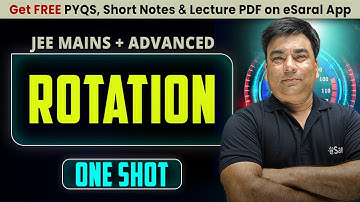 Rotation in One Shot : All Concepts & PYQs Covered | JEE Main & Advanced | JUNOON 2026 | eSaral