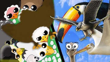 Mope.io All Mopeio Birds in REAL LIFE//Mopeio Best and Amazing Animals!