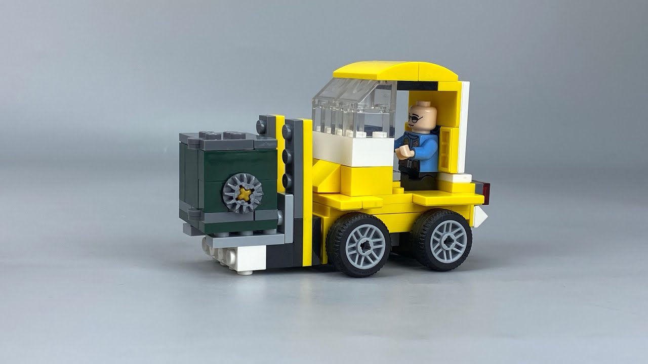 How to build a Lego forklift truck！