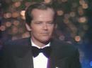Jack Nicholson winning an Oscar for "Cuckoo's Nest"