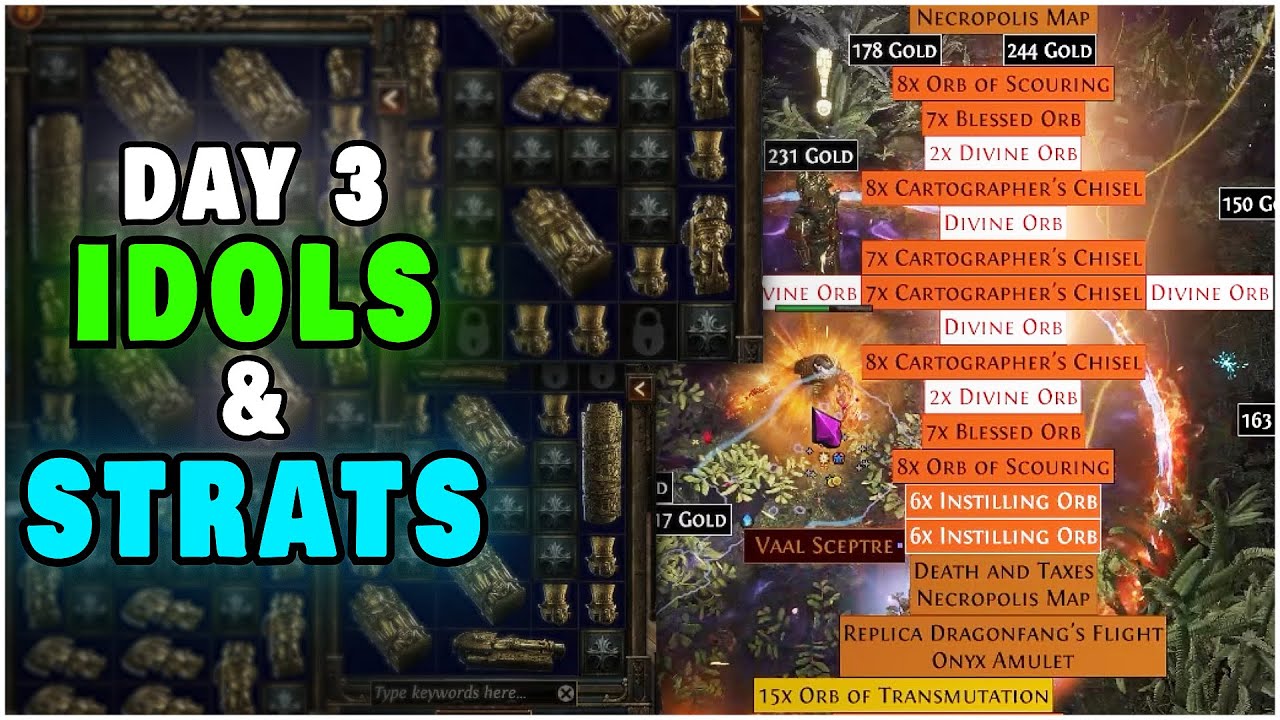 **НОВЫЕ** НАСТРОЙКИ ИДОЛОВ И СТРАТЕГИИ ФАРМА В POE PHRECIA 2.0 (ДЕНЬ 3)