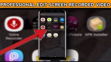 How To Edit Screen Recorded Video In Kinemaster|Professional Editing|siraf Technical