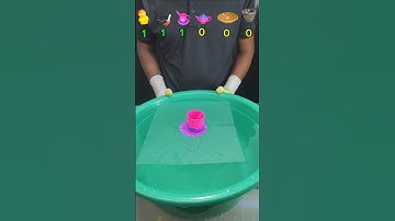 TRY TO GUESS HOW MANY TISSUE PAPER IT TOOKS! #asmr #satisfying #experiment #tissuepaper #water