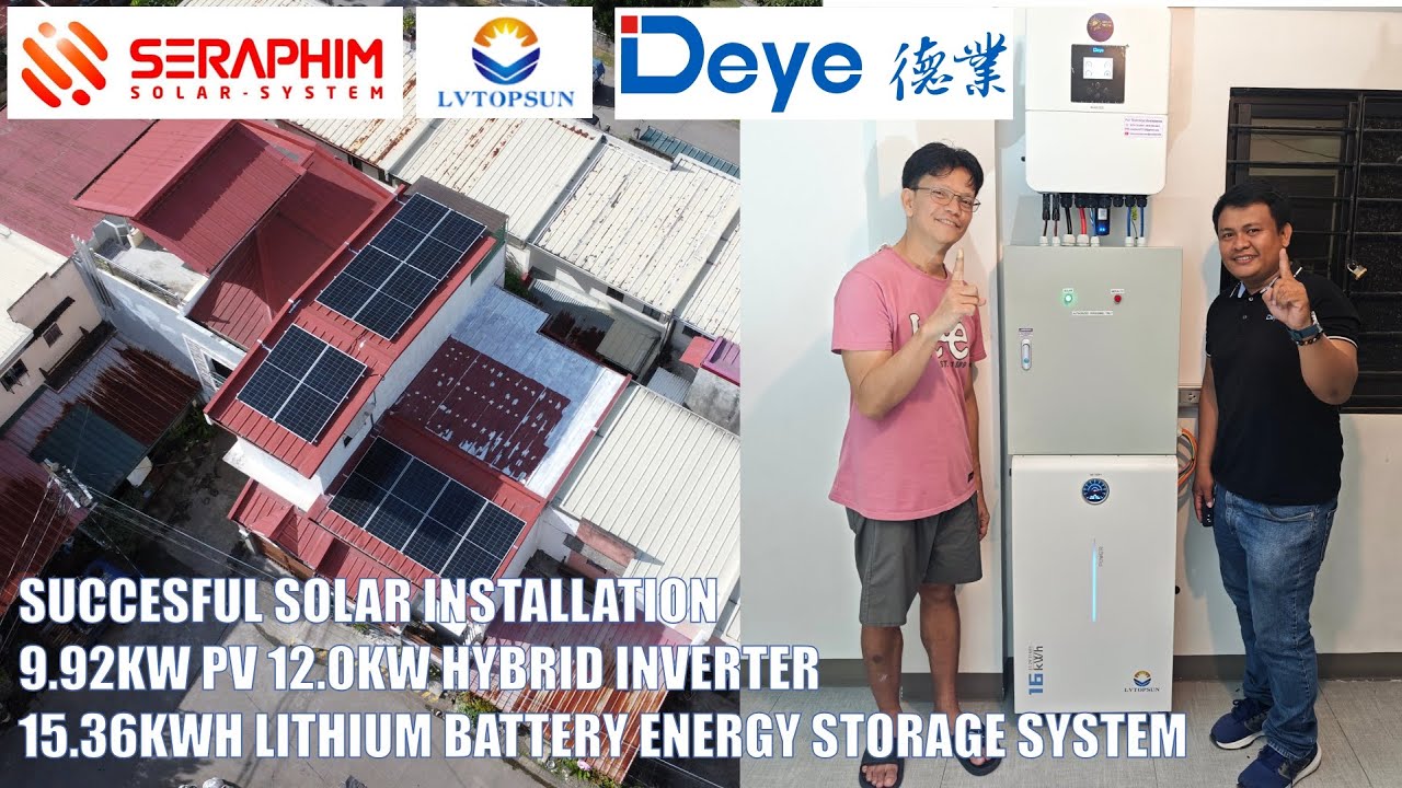 EP61 - Solar Installation 6.2kWp PV & 6.0kW Hybrid Inverter with 16kWh Battery @Cabuya Laguna