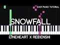 Neheart x reidenshi  snowfall easy piano tutorial