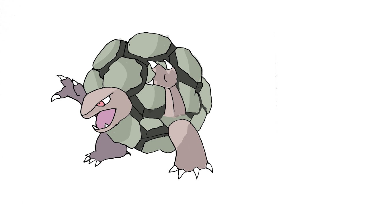 How To Draw Golem Pokemon Youtube