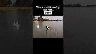 Titanic model sinking #shorts #titanic