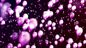 Two-hour relaxing screensaver with Background with nice flying balloons