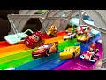 The rainbow road grand prix  disney cars diecast racing