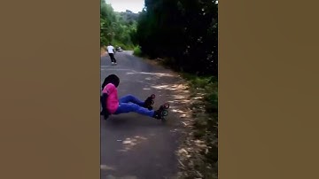 Freestyle Slalom Skating Down We Go 😅🤣😂