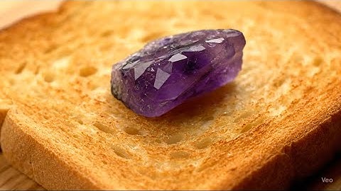 ASMR Crystals spread on bread | satisfying 4k ai video
