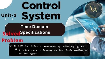 Solved Problem-5 | Time Domain Specifications | Control System | Vijaya Academy |