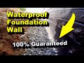 2 ways to waterproof foundation wall  in clay and sandy soil