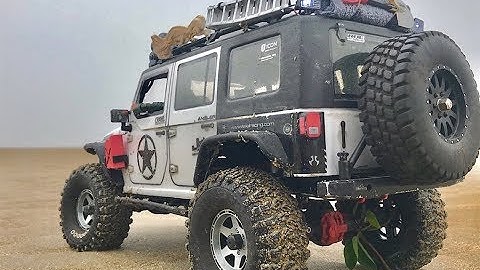 Axial SCX10 II Jeep Wrangler Rubicon Shock Test #