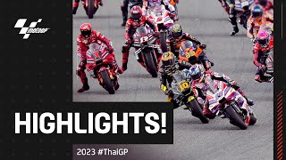 MotoGP™ Race Highlights 🔥 | 2023 #ThaiGP