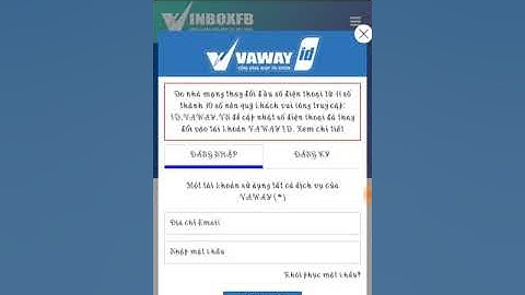 huống dẫn đăng nhập inboxfb.vn