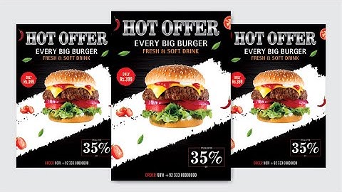 How to Make Burger Flyer Template Design