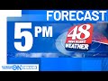 Waff 48 first alert forecast tuesday 5 pm
