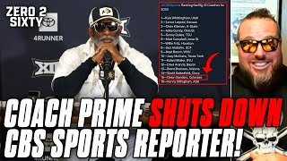 Coach Prime Shuts Down Cbs Sports Reporter