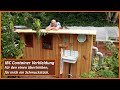 Regenwasser IBC Container verkleiden - DIY - Waschbecken frs Gemse -  Gartengestaltung - Gartendeko - YouTube