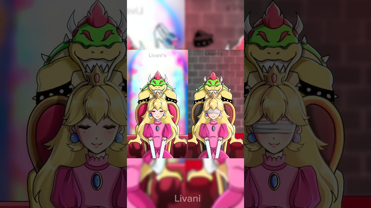 Left Or Right Peach X Bowser Mario Movie Shorts