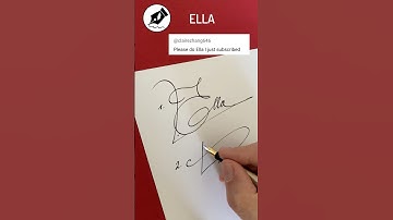 Signature Sign ELLA #lettersign #handwriting  #namedesign #calligraphy #sign #signwriting