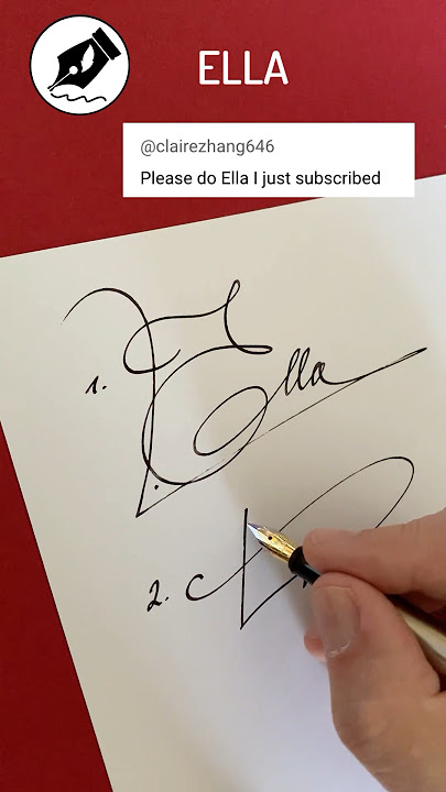 Signature Sign ELLA #lettersign #handwriting  #namedesign #calligraphy #sign #signwriting