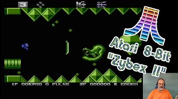Atari 8-Bit Game Play, Zybex II
