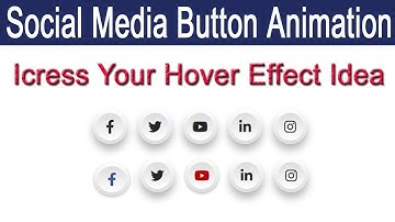 Social Media Icon with Amazing Animation on Hover Using HTML & CSS by #creative_modern #shorts