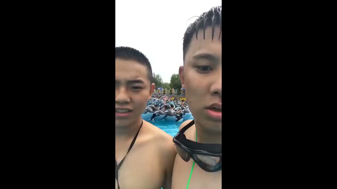 Wave Pool Hit By Whales