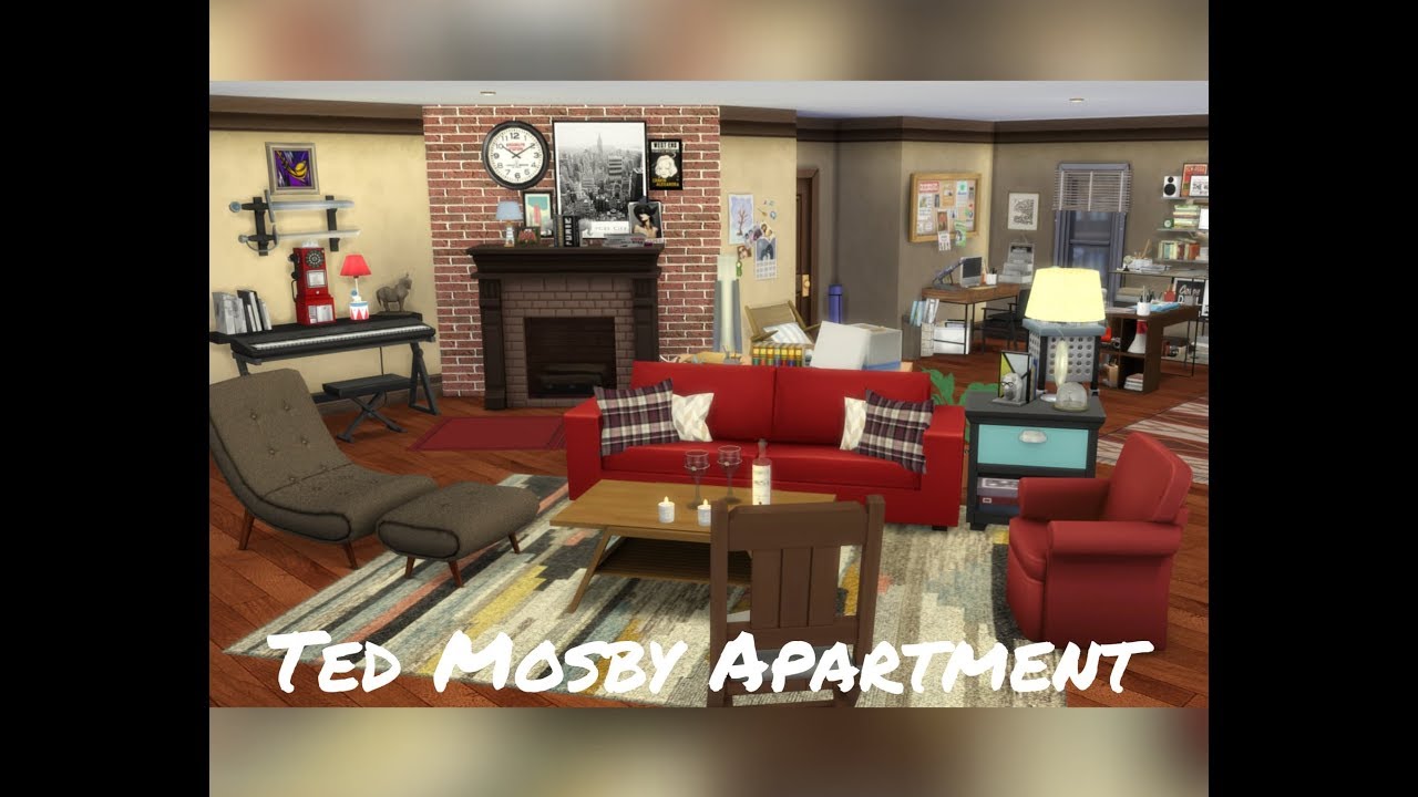 Ted Mosby Apartment How I Met Your Mother The Sims 4 House