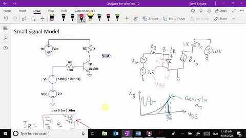 BJT small signal model