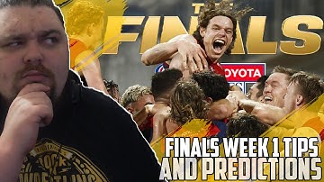 AFL 2021 FINALS WEEK 1 TIPS & PREDICTIONS