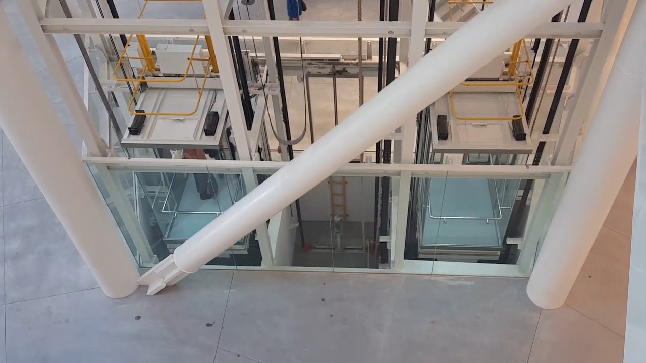 Amazing GFC 568 glass elevators and escalators @Tainan Art Museum,Tainan,Taiwan