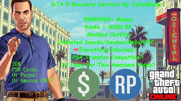 [GTA5/1.26/PS3/PS4] Online Recovery Services ! [READ DESCRIPTION!]
