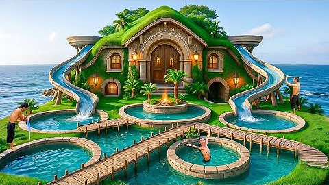 90 Days Building an Underground Hobbit House on a Deserted Island Using Only Primitive Tools